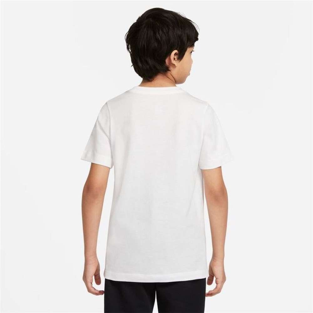 Child's Short Sleeve T-Shirt Nike DO1824-100 White
