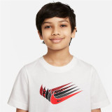 Child's Short Sleeve T-Shirt Nike DO1824-100 White