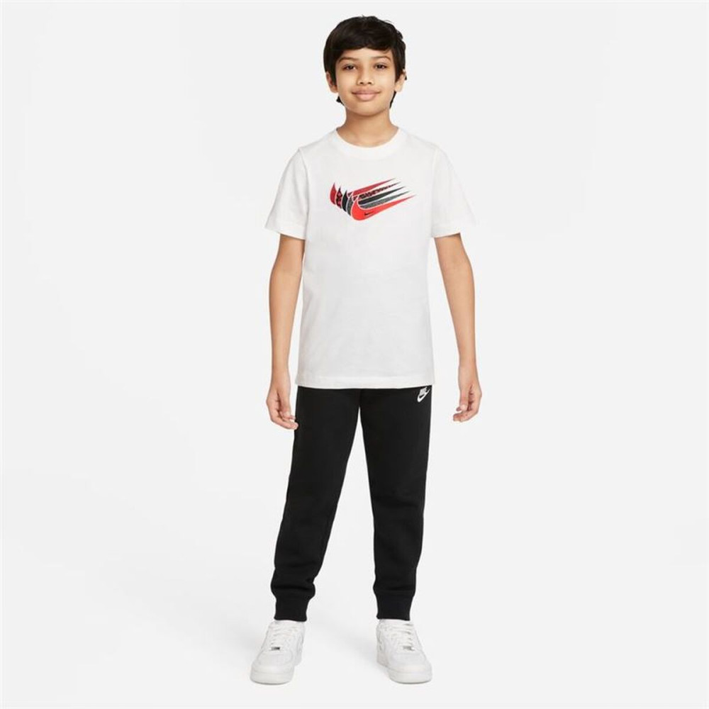 Child's Short Sleeve T-Shirt Nike DO1824-100 White
