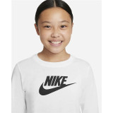 Child's Short Sleeve T-Shirt Nike CZ1260-100 White