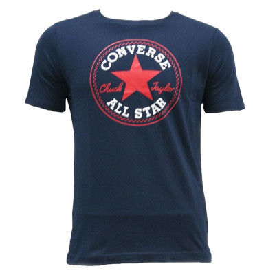 Child's Short Sleeve T-Shirt Converse 966500 Dark blue