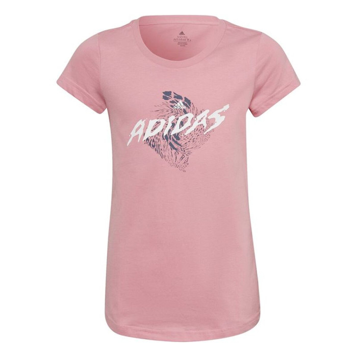 Child's Short Sleeve T-Shirt Adidas HL1617 Pink
