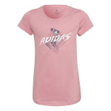Child's Short Sleeve T-Shirt Adidas HL1617 Pink