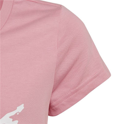 Child's Short Sleeve T-Shirt Adidas HL1617 Pink