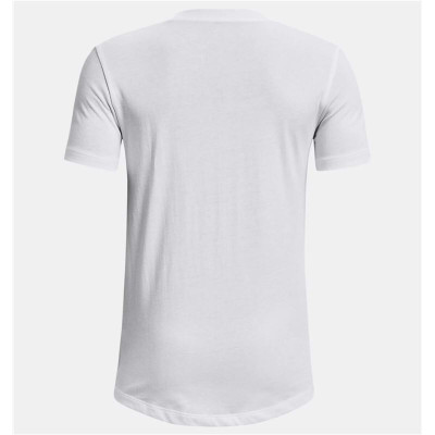 Child's Short Sleeve T-Shirt Under Armour 1374219-100 White