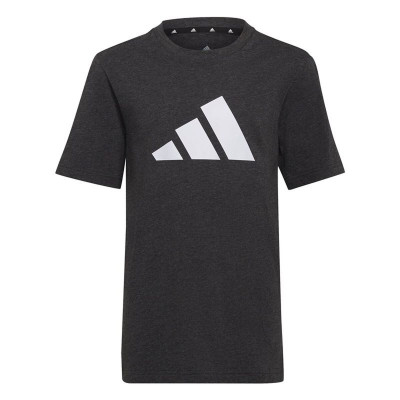 Child's Short Sleeve T-Shirt Adidas HG8856 Black