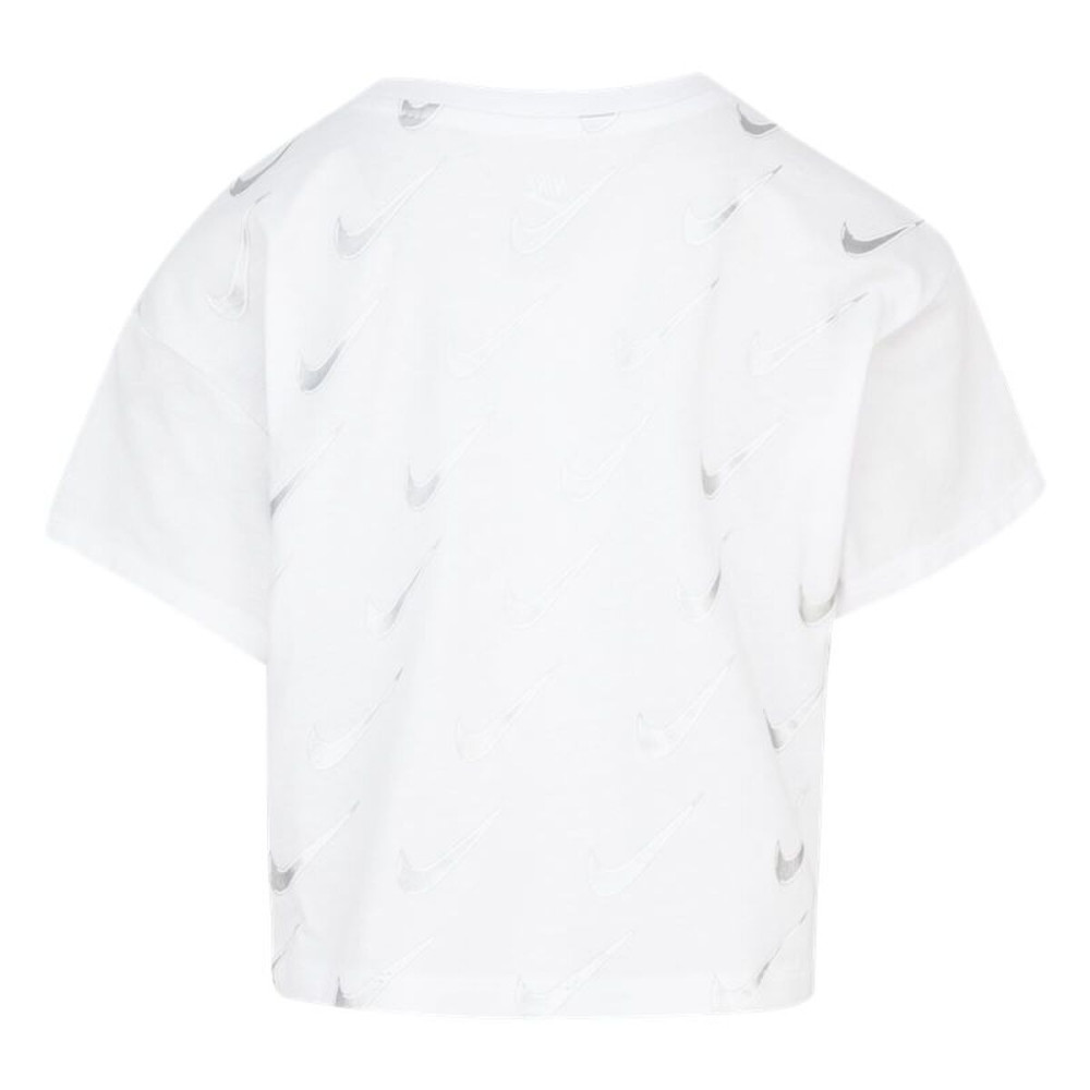 Child's Short Sleeve T-Shirt Nike 36I352-001 White
