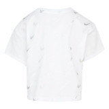 Child's Short Sleeve T-Shirt Nike 36I352-001 White
