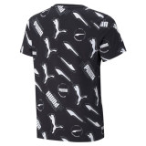 Child's Short Sleeve T-Shirt Puma 585889 01 Black