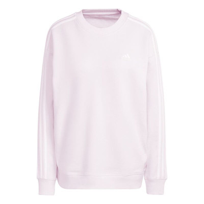 Women’s Sweatshirt without Hood Adidas 3S Ft Light Pink