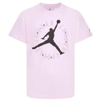 Child's Short Sleeve T-Shirt Jordan 45C824-A9Y Pink