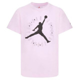 Child's Short Sleeve T-Shirt Jordan 45C824-A9Y Pink
