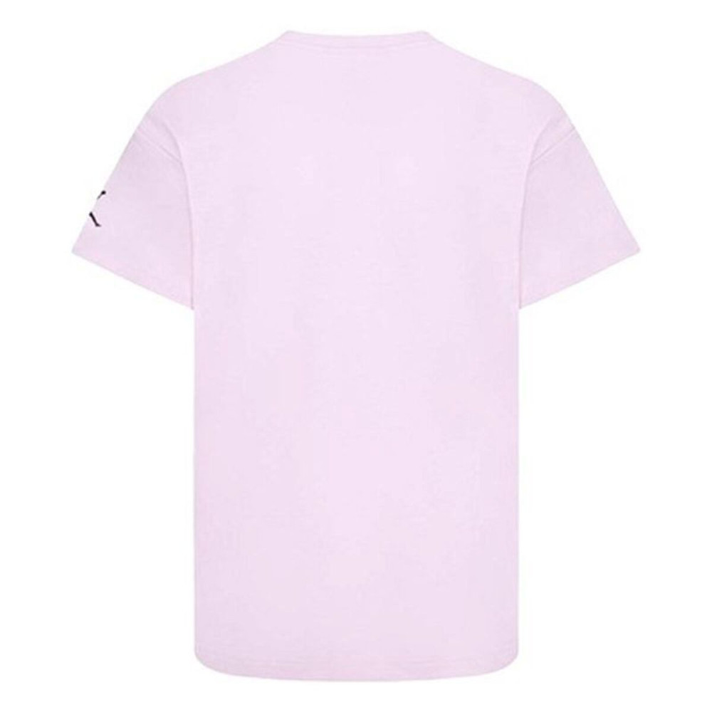 Child's Short Sleeve T-Shirt Jordan 45C824-A9Y Pink