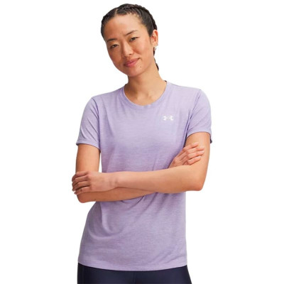 Women’s Short Sleeve T-Shirt Under Armour 1384230-538 Plum (XL)