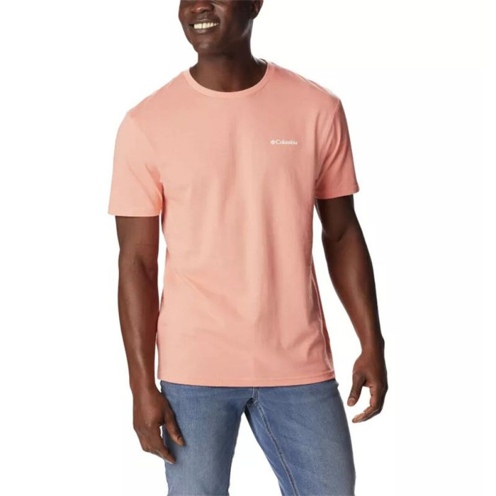 Men’s Short Sleeve T-Shirt Columbia 1834041879 Salmon (XS)