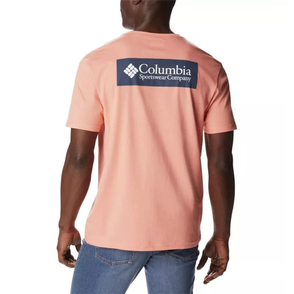 Men’s Short Sleeve T-Shirt Columbia 1834041879 Salmon (XS)