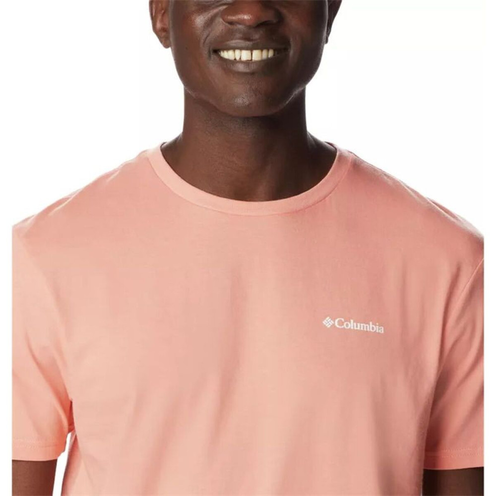 Men’s Short Sleeve T-Shirt Columbia 1834041879 Salmon (XS)