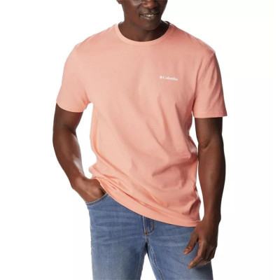 Men’s Short Sleeve T-Shirt Columbia 1834041879 Salmon (XS)