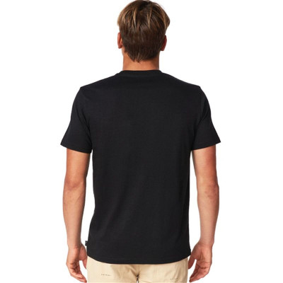 Men’s Short Sleeve T-Shirt Rip Curl CTEVA5-90 Black (S)