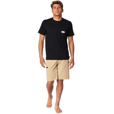 Men’s Short Sleeve T-Shirt Rip Curl CTEVA5-90 Black (S)