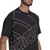 Men’s Short Sleeve T-Shirt Adidas GK9422 Black (M)