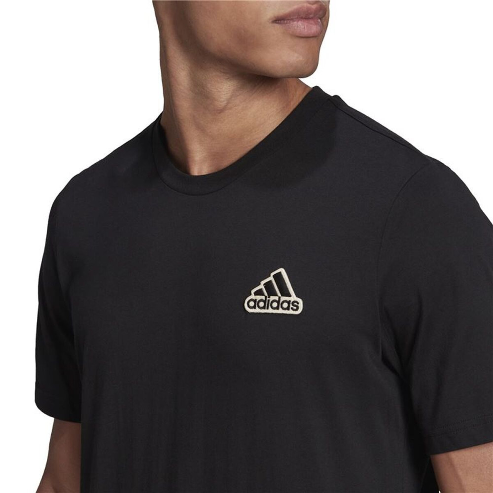 Men’s Short Sleeve T-Shirt Adidas HE1817 Black (S)