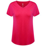 Women’s Short Sleeve T-Shirt Dare 2b DWT566-3BK Dark pink (S)