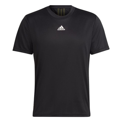 Men’s Short Sleeve T-Shirt Adidas HN8506 Black (XS)