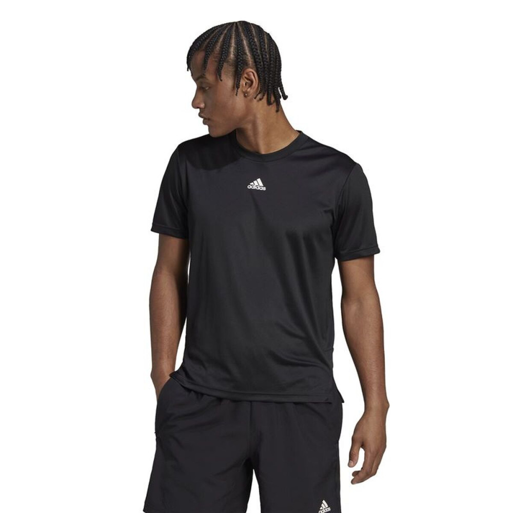 Men’s Short Sleeve T-Shirt Adidas HN8506 Black (XS)
