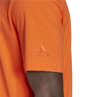 Men’s Short Sleeve T-Shirt Adidas HL2227 Orange (M)
