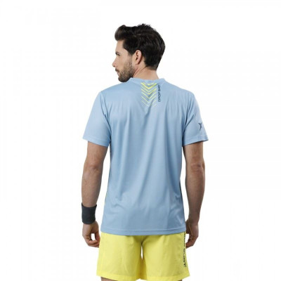 Men’s Short Sleeve T-Shirt Drop Shot DT281303-GRIS Sky blue (S)