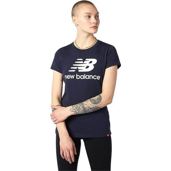 Women’s Short Sleeve T-Shirt New Balance WT31546_NNY Blue (L)