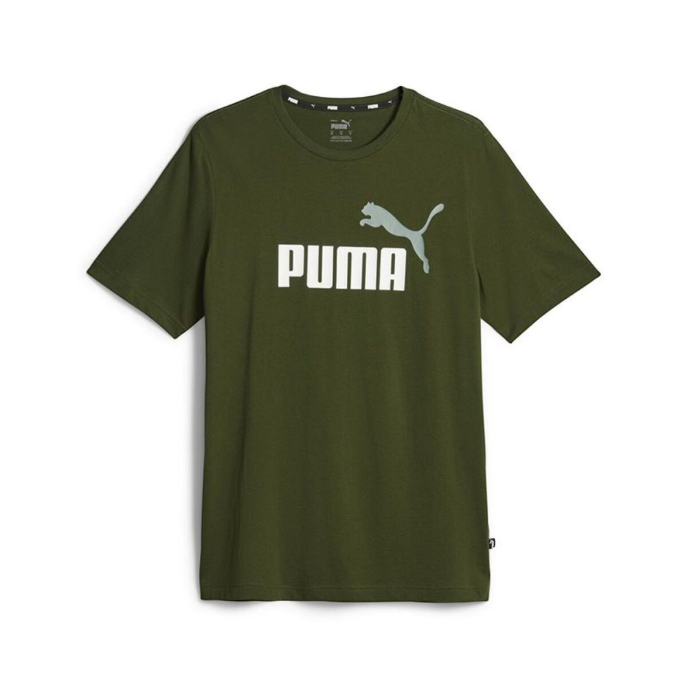 Men’s Short Sleeve T-Shirt Puma 586759 30 Dark green (L)