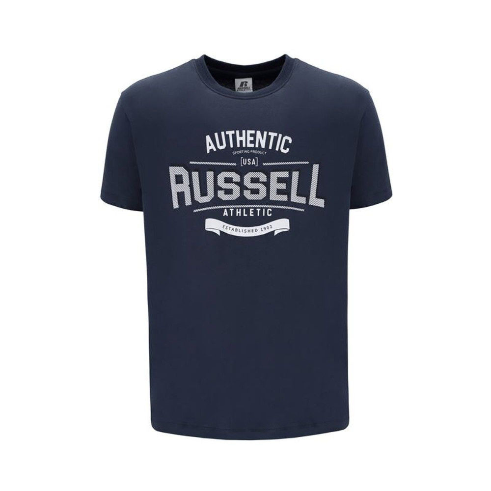 Men’s Short Sleeve T-Shirt Russell Athletic A30081-OB-155 Dark blue (S)