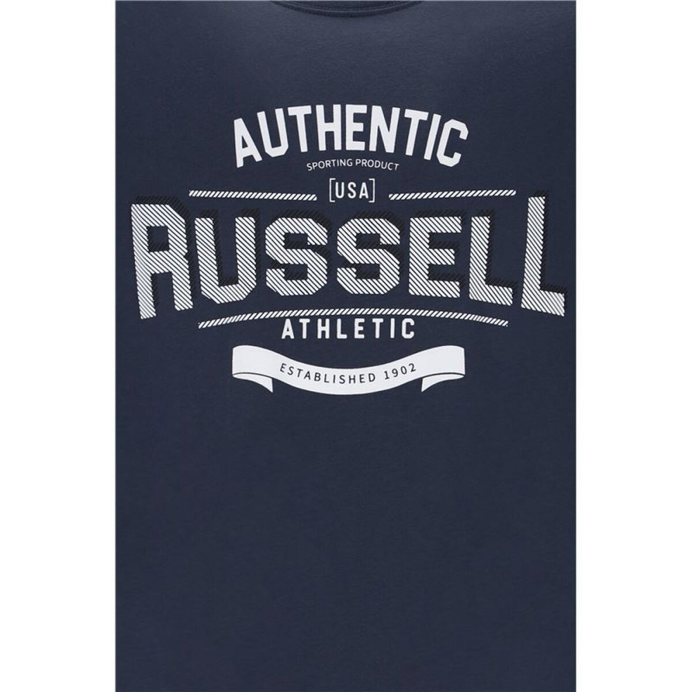 Men’s Short Sleeve T-Shirt Russell Athletic A30081-OB-155 Dark blue (S)