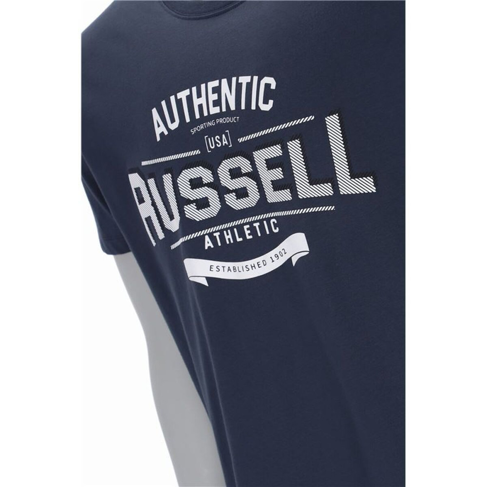 Men’s Short Sleeve T-Shirt Russell Athletic A30081-OB-155 Dark blue (S)