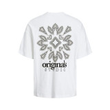 Men’s Short Sleeve T-Shirt Jack & Jones 12252953-177627 White (XL)