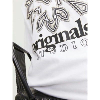 Men’s Short Sleeve T-Shirt Jack & Jones 12252953-177627 White (XL)