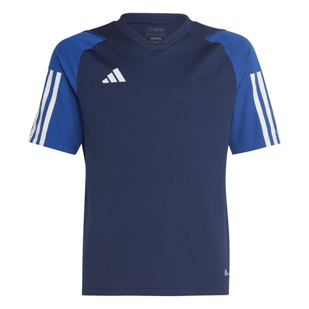 Children's Short Sleeved Football Shirt Adidas HK7639 Blue (7-8 Years)