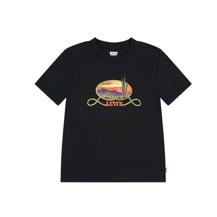 Child's Short Sleeve T-Shirt Levi's 8EN900-G52 Black