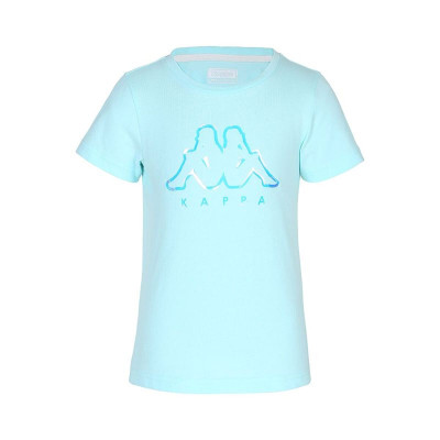 Child's Short Sleeve T-Shirt Kappa 36174CW-871 Sky blue