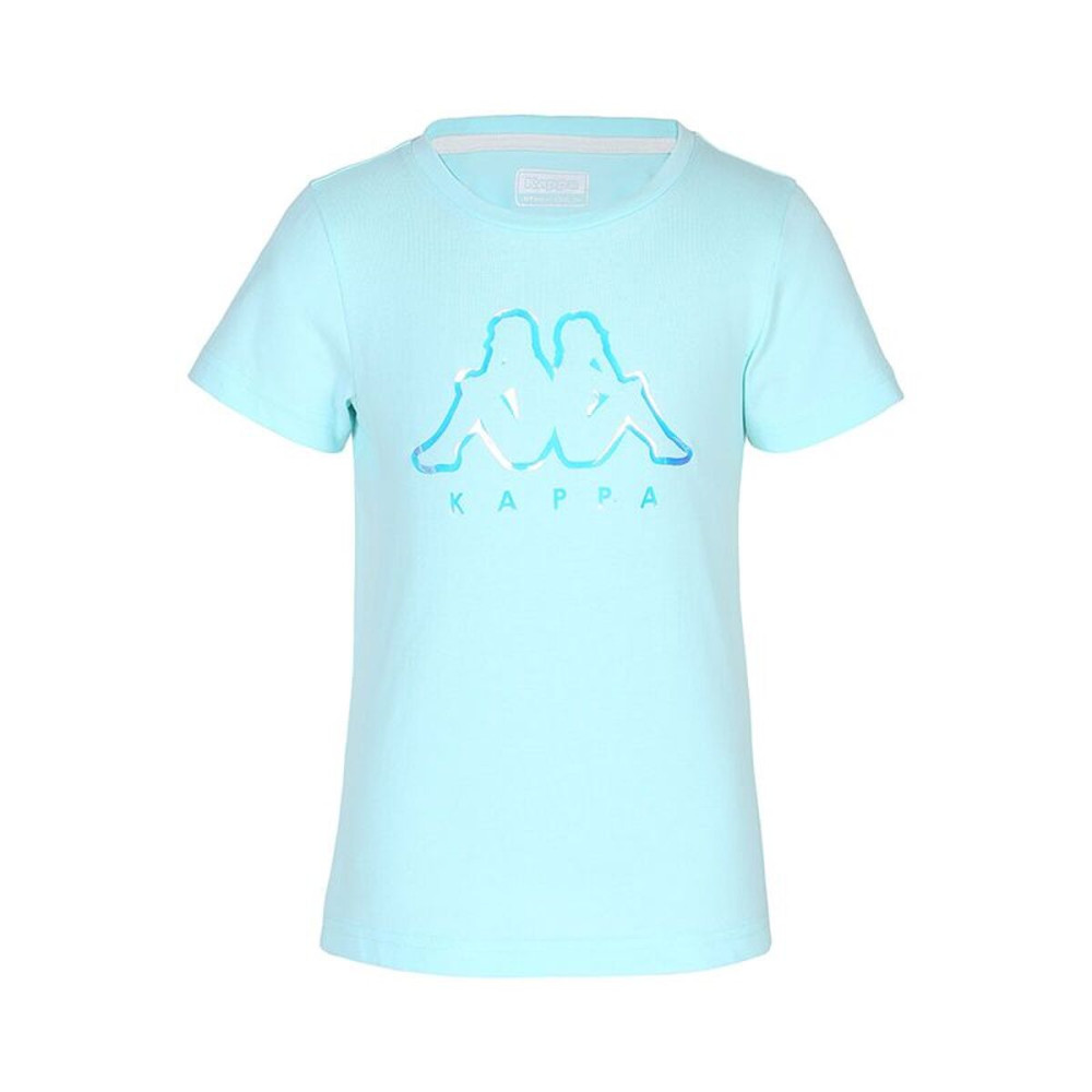Child's Short Sleeve T-Shirt Kappa 36174CW-871 Sky blue