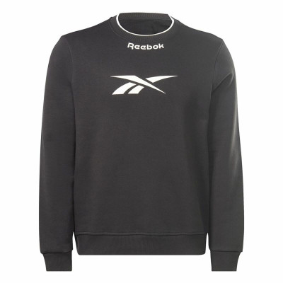 Men’s Sweatshirt without Hood Reebok RI Arch Logo Vector White Black