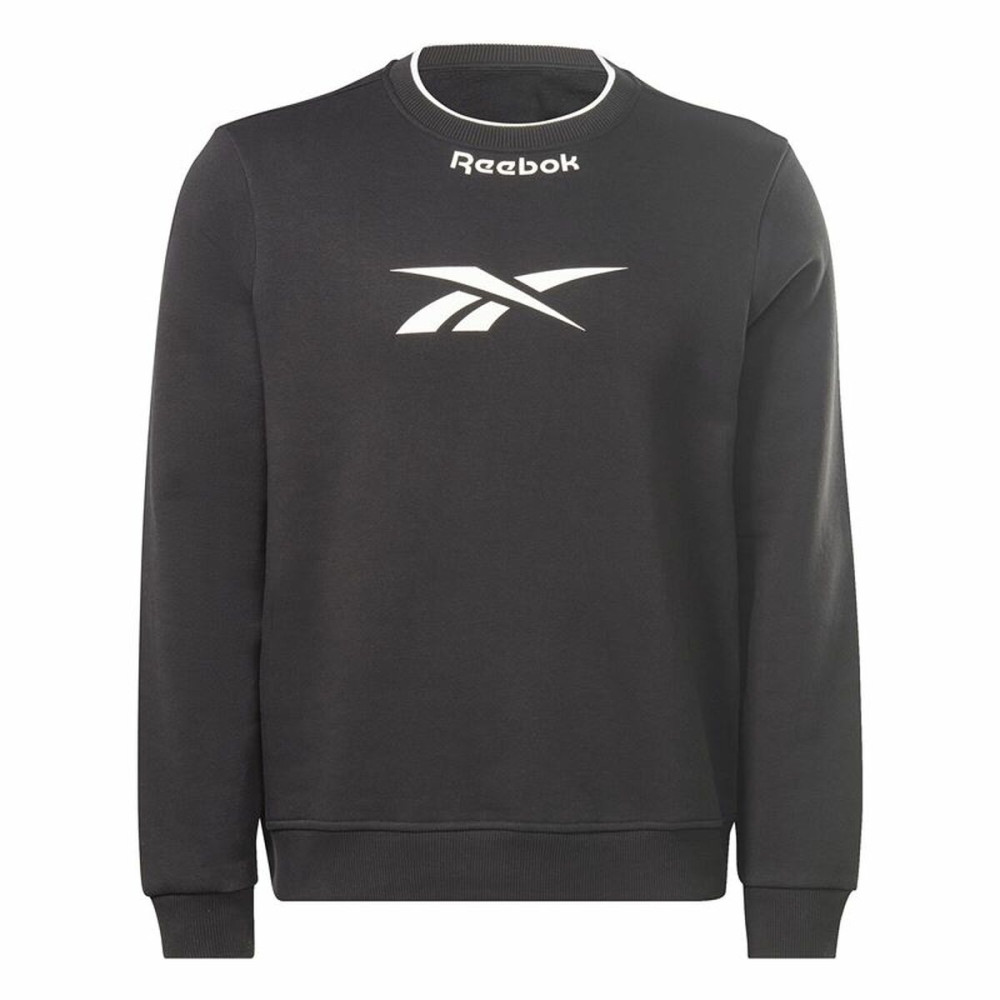 Men’s Sweatshirt without Hood Reebok RI Arch Logo Vector White Black