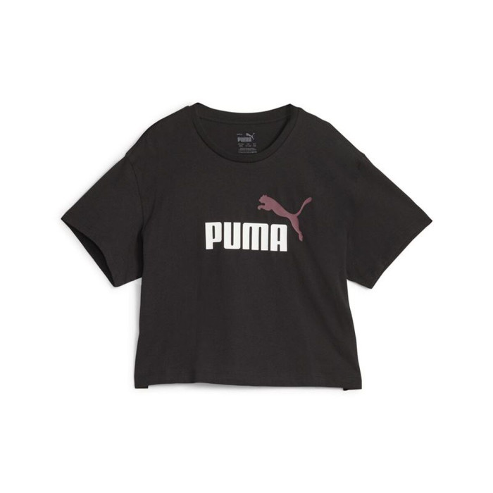 Child's Short Sleeve T-Shirt Puma 845346 74 Black