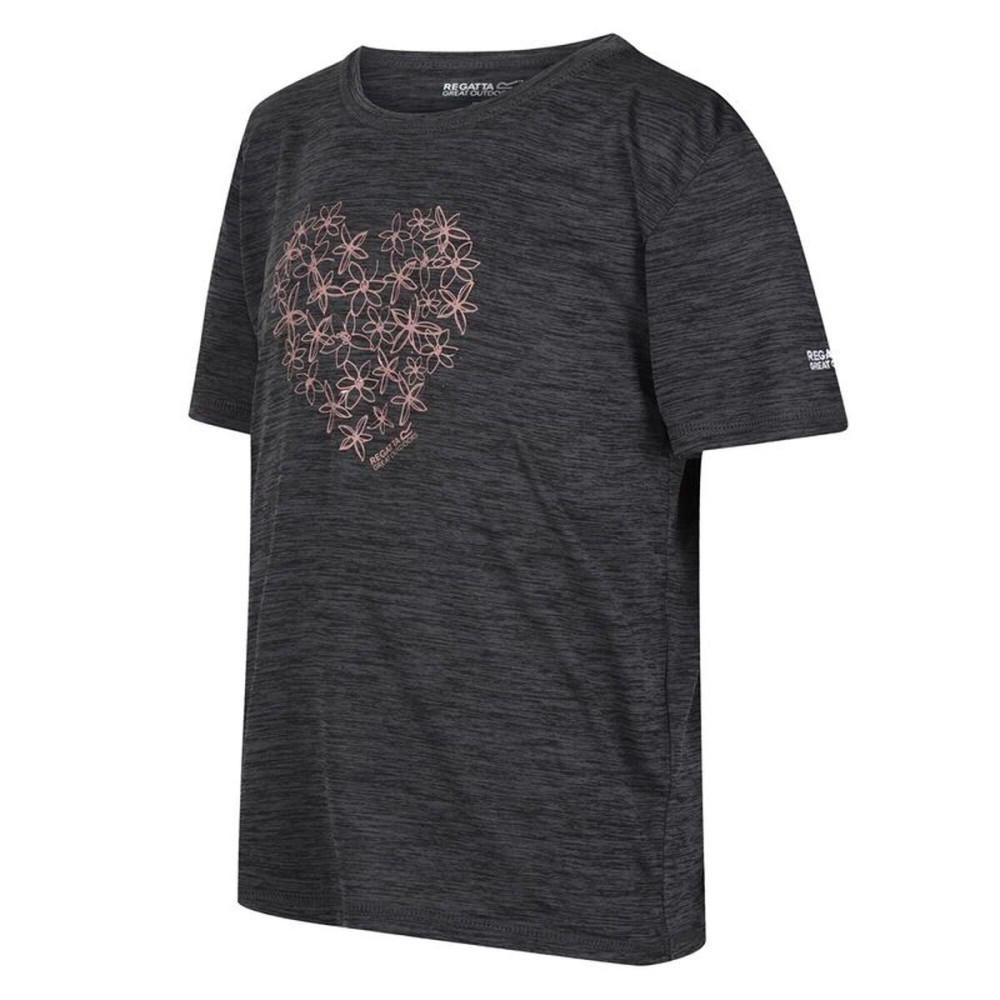 Child's Short Sleeve T-Shirt Regatta RKT143-4ZQ Grey