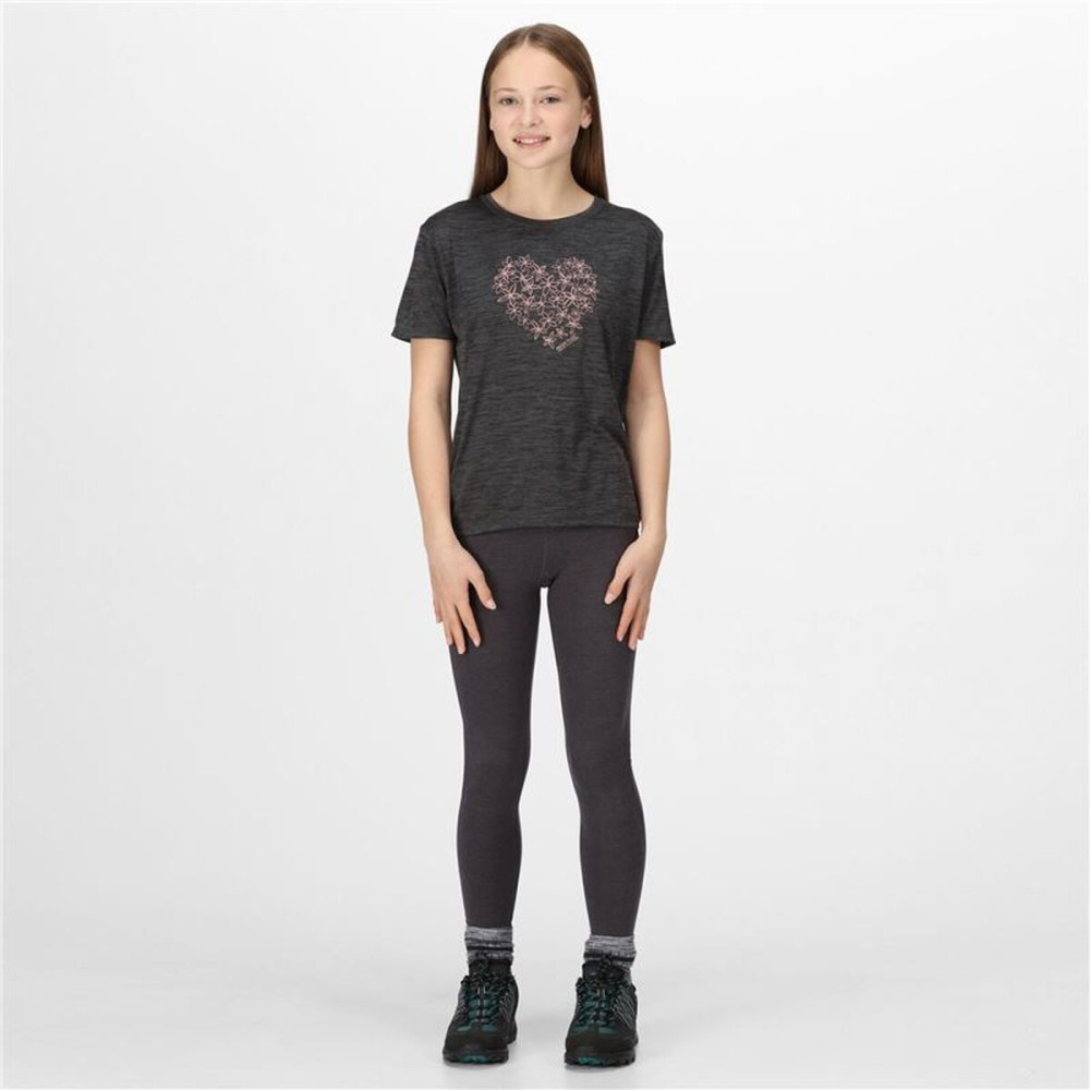 Child's Short Sleeve T-Shirt Regatta RKT143-4ZQ Grey