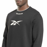 Men’s Sweatshirt without Hood Reebok RI Arch Logo Vector White Black