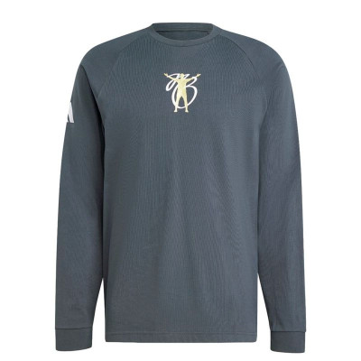 Men’s Long Sleeve T-Shirt Adidas JM9351 Dark grey (XS)