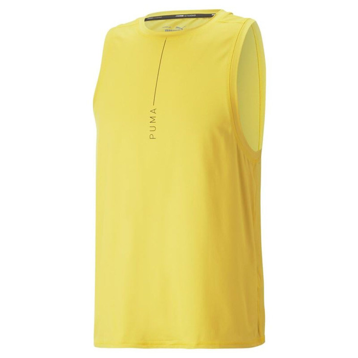 Men’s Short Sleeve T-Shirt Puma Studio Yogini Lite Yellow